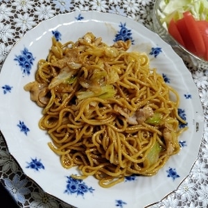 韓国風　ピリカラ焼きそば　コチュジャン風味